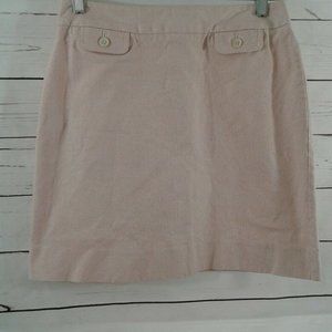 Ann Taylor Striped Short Stretch Skirt Size 2